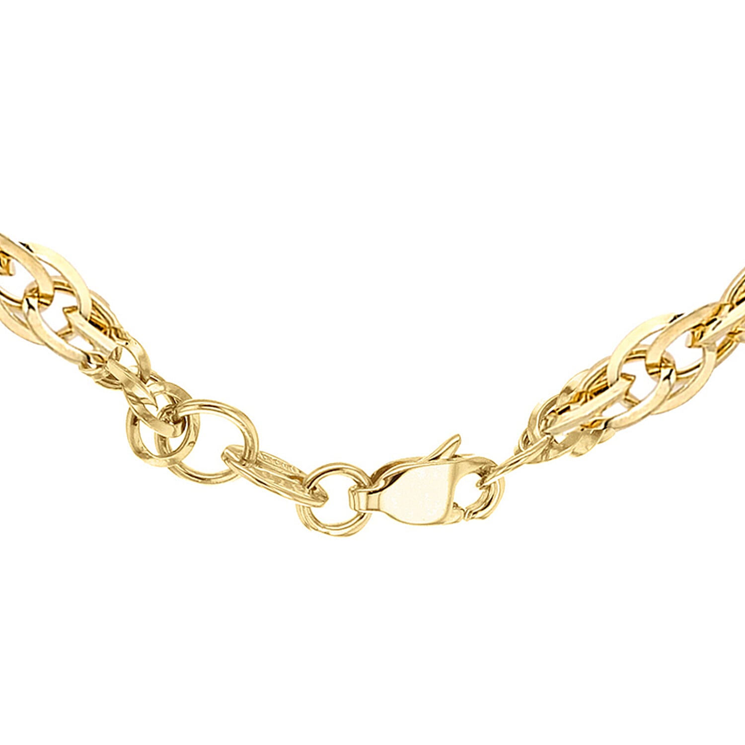 9K Yellow Gold  Chain (Size - 22),  Gold Wt. 2.2 Gms