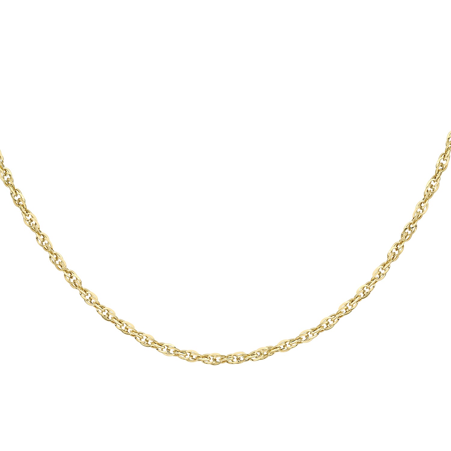 9K Yellow Gold  Chain (Size - 24),  Gold Wt. 2.4 Gms