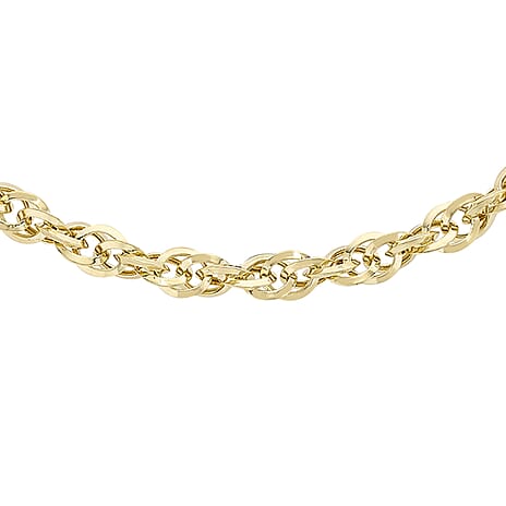 9K Yellow Gold  Chain (Size - 16),  Gold Wt. 3.4 Gms