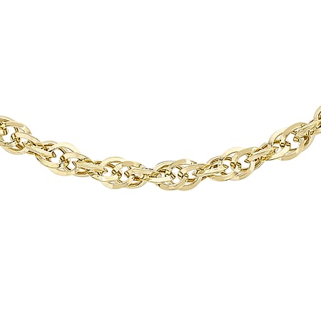 Diamond Cut Prince of Wales Chain 16 Inch in 9K Yellow Gold Diamond Cut Prince of Wales Chain 16 Inch in 9K Yellow Gold