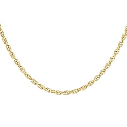 Diamond Cut Prince of Wales Chain 18 Inch in 9K Rose Gold 3.8g