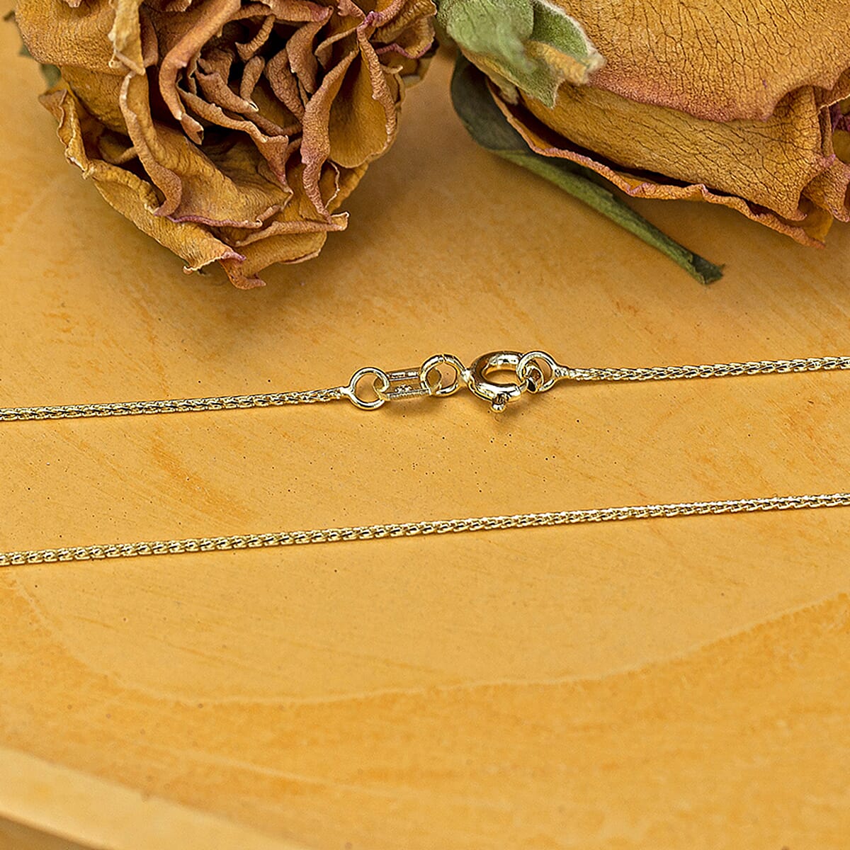 9K Yellow Gold  Chain (Size - 16),  Gold Wt. 1.1 Gms