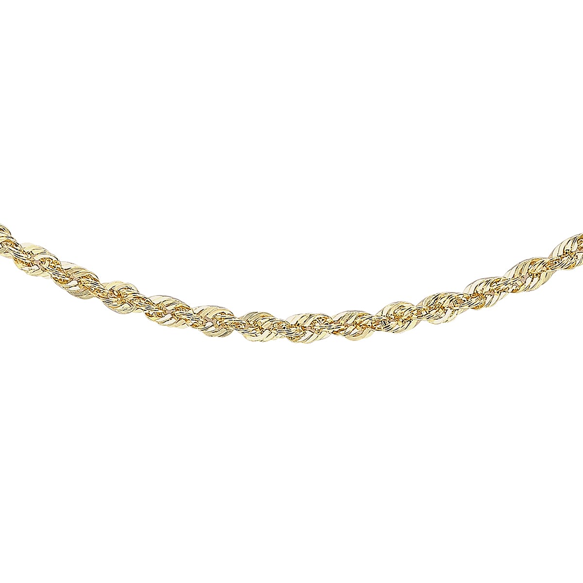 9K Yellow Gold 2mm Rope Chain 16 Inch
