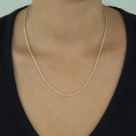 9K Yellow Gold  Chain (Size - 18),  Gold Wt. 1.8 Gms
