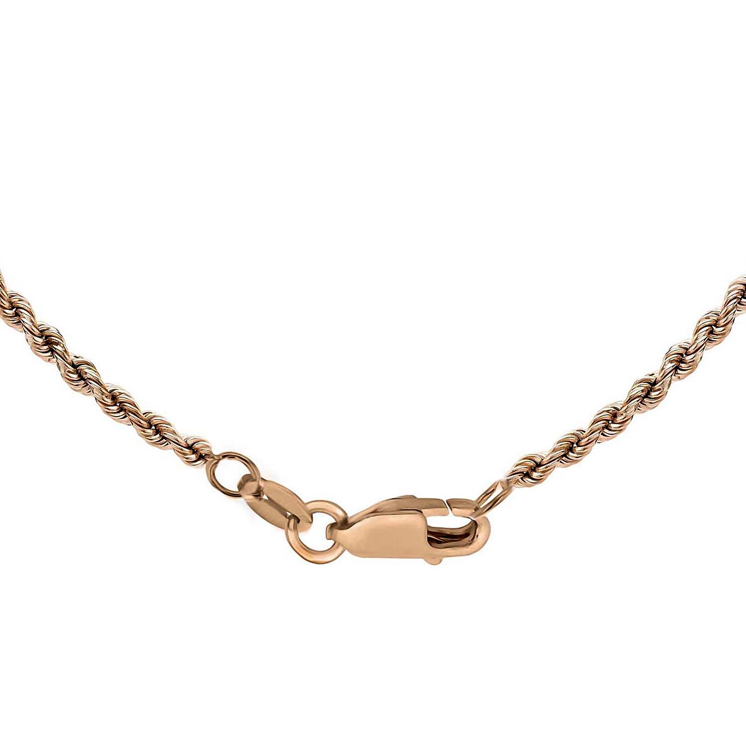 9K Rose Gold  Chain (Size - 20),  Gold Wt. 4.2 Gms