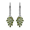 Hebei Peridot Dangle Earrings in Platinum Overlay Sterling Silver 2.00 Ct