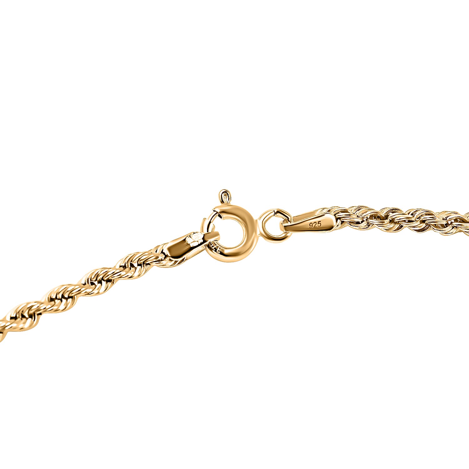 Vicenza Closeout- 9K Yellow Gold Rope Necklace (Size - 18)