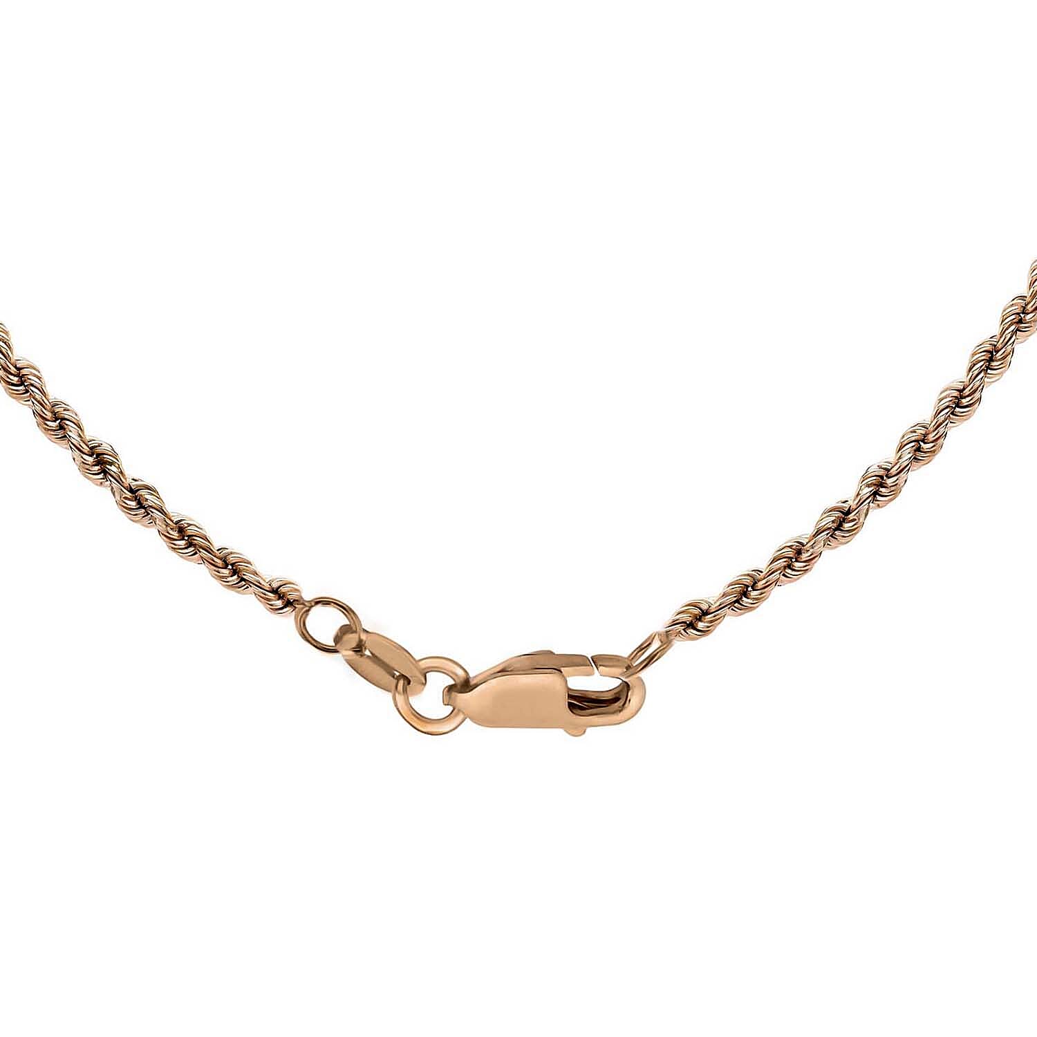 9K Rose Gold  Chain (Size - 16),  Gold Wt. 3.4 Gms