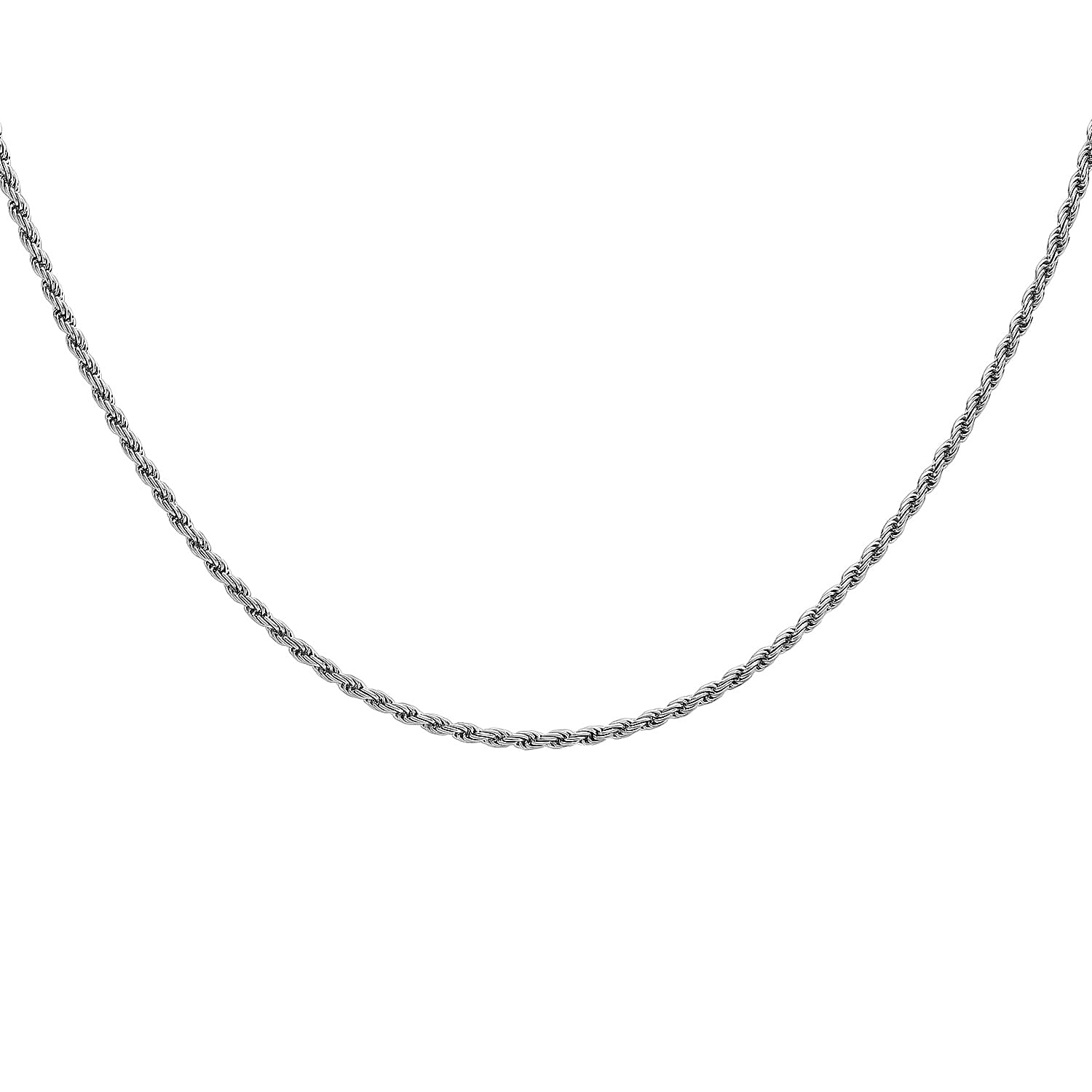 9K White Gold  Chain (Size - 30),  Gold Wt. 6.8 Gms