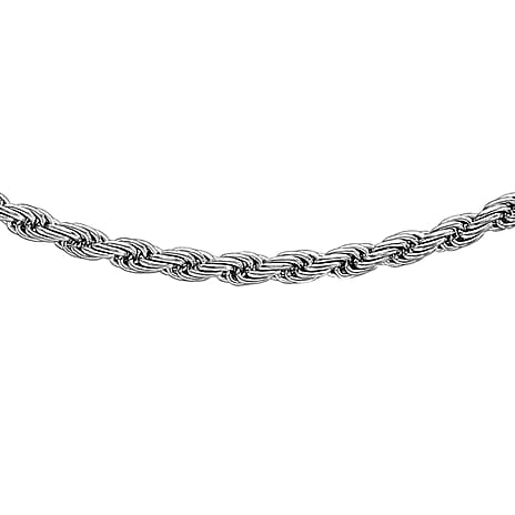 9K White Gold  Chain (Size - 24),  Gold Wt. 5.5 Gms