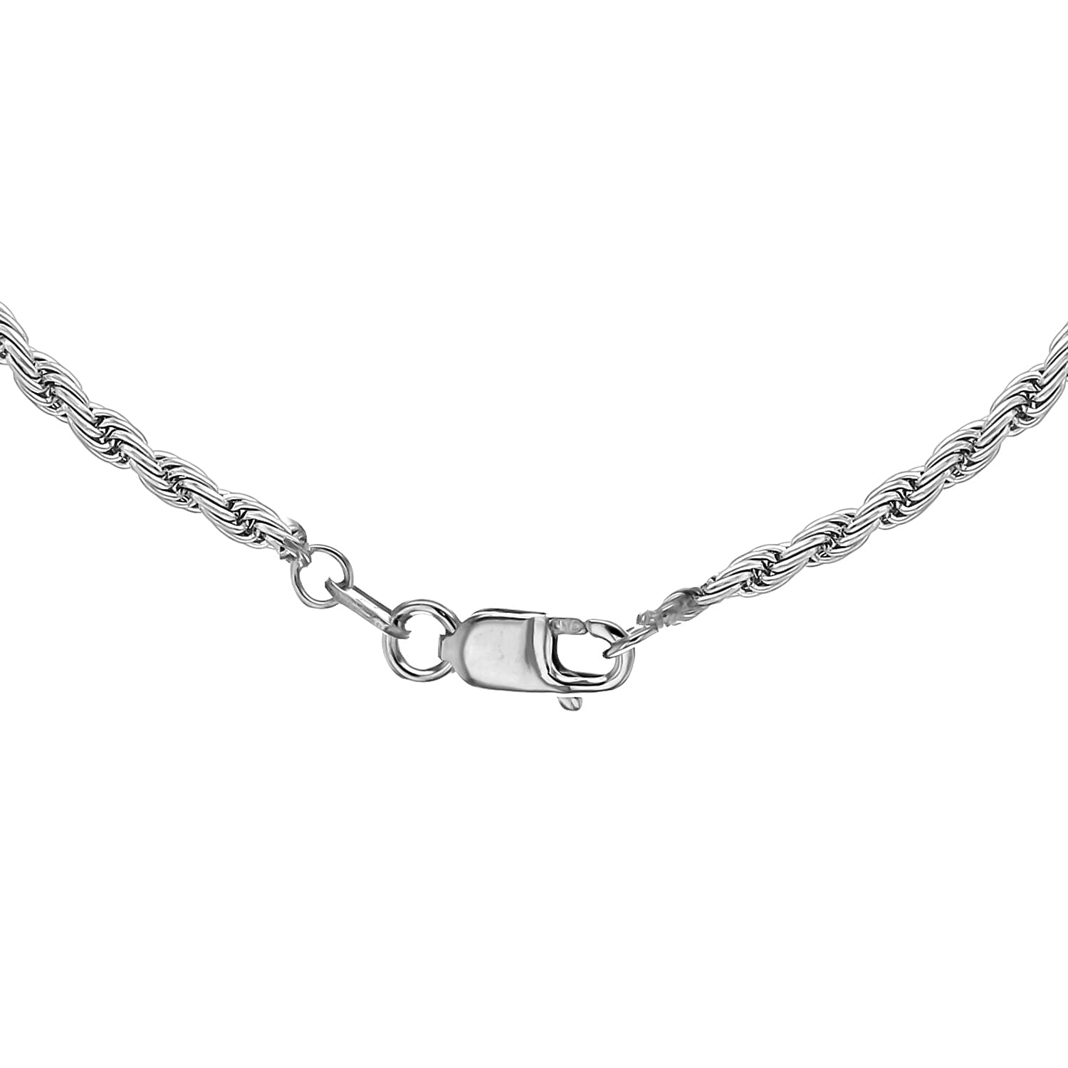 9K White Gold  Chain (Size - 24),  Gold Wt. 5.5 Gms