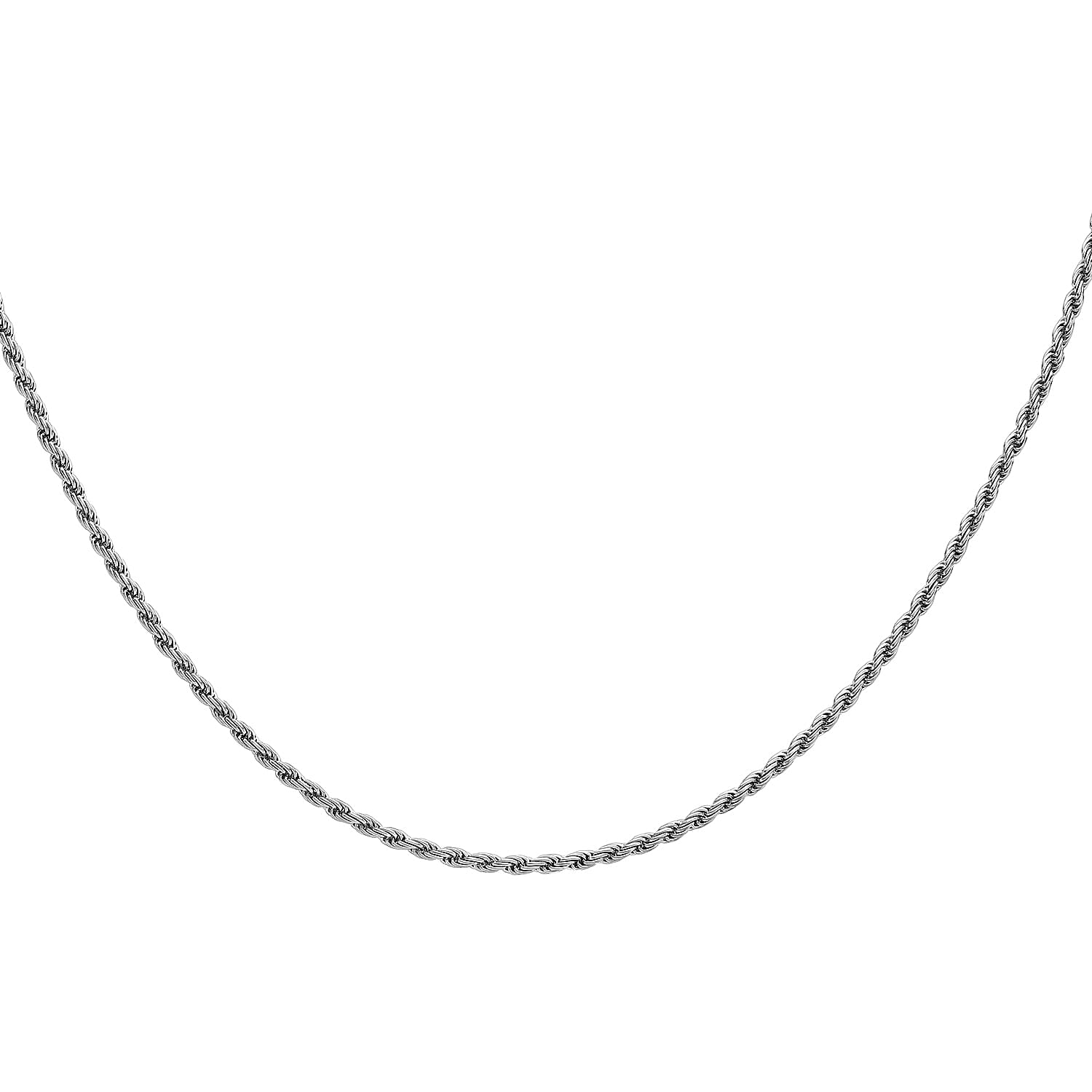 9K White Gold  Chain (Size - 22),  Gold Wt. 5.1 Gms