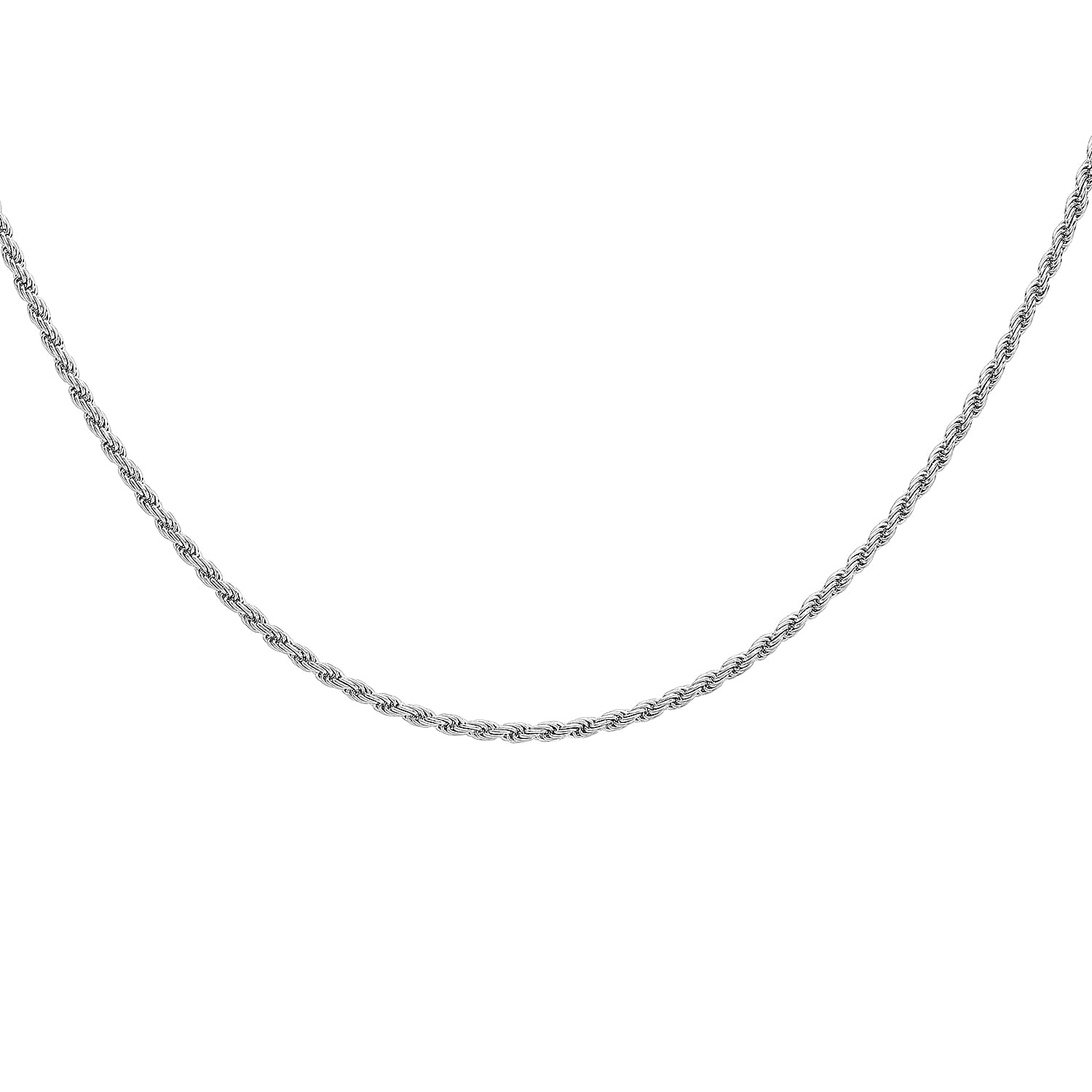 9K White Gold  Chain (Size - 22),  Gold Wt. 5.1 Gms