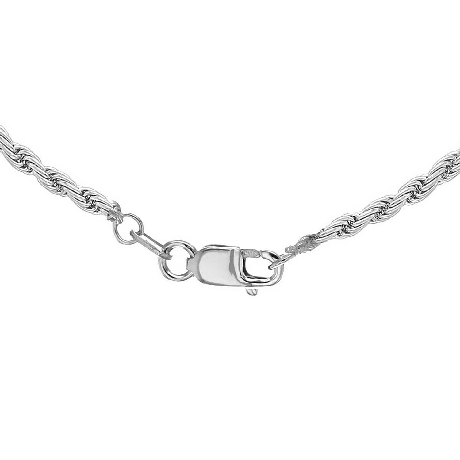 9K White Gold  Chain (Size - 18),  Gold Wt. 4.3 Gms
