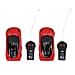 Set of 2 Remote Controlled Cars (2 Cars with 2 Remote Controls) With 3D LED Lights- Red