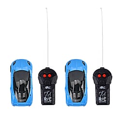 Set of 2 Remote Controlled Cars (2 Cars with 2 Remote Controls)With 3D LED Lights- Yellow