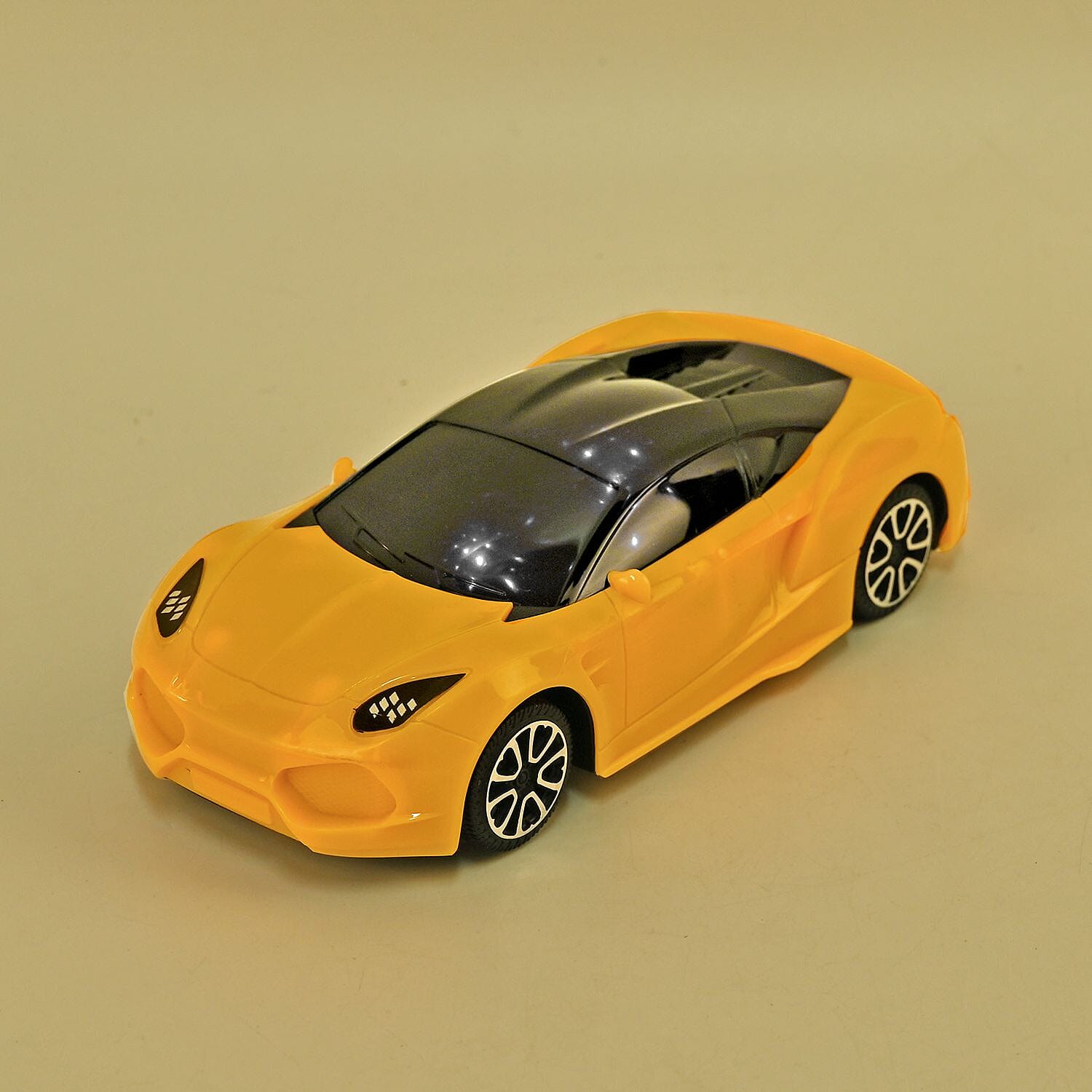 CHRISTMAS MEGA MONSTER DEAL- Set of 2 Remote Controlled Cars (2 Cars with 2 Remote Controls)With 3D LED Lights- Yellow