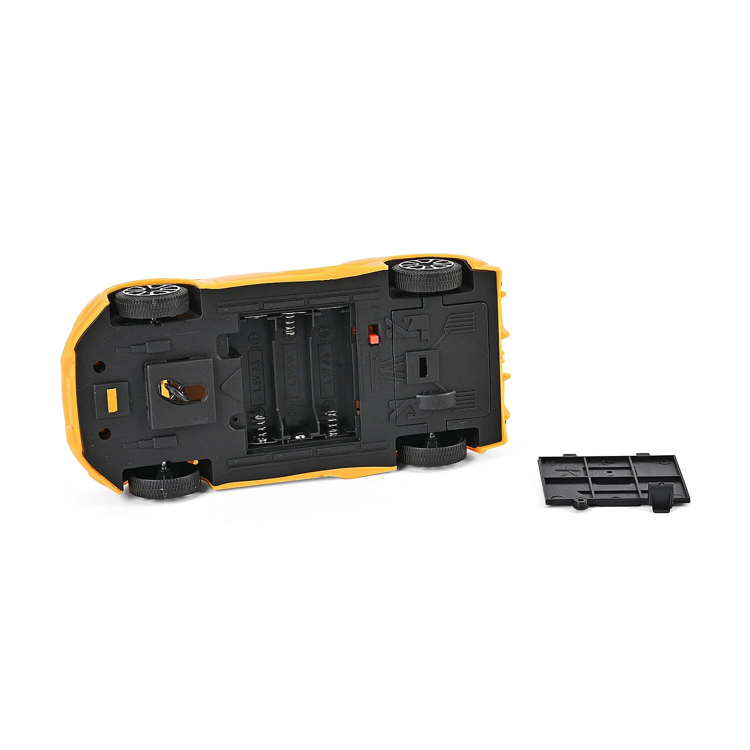 CHRISTMAS MEGA MONSTER DEAL- Set of 2 Remote Controlled Cars (2 Cars with 2 Remote Controls)With 3D LED Lights- Yellow