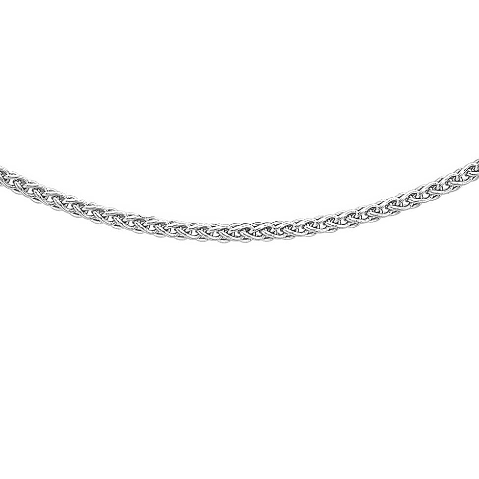 9K White Gold  Chain (Size - 18),  Gold Wt. 2.6 Gms