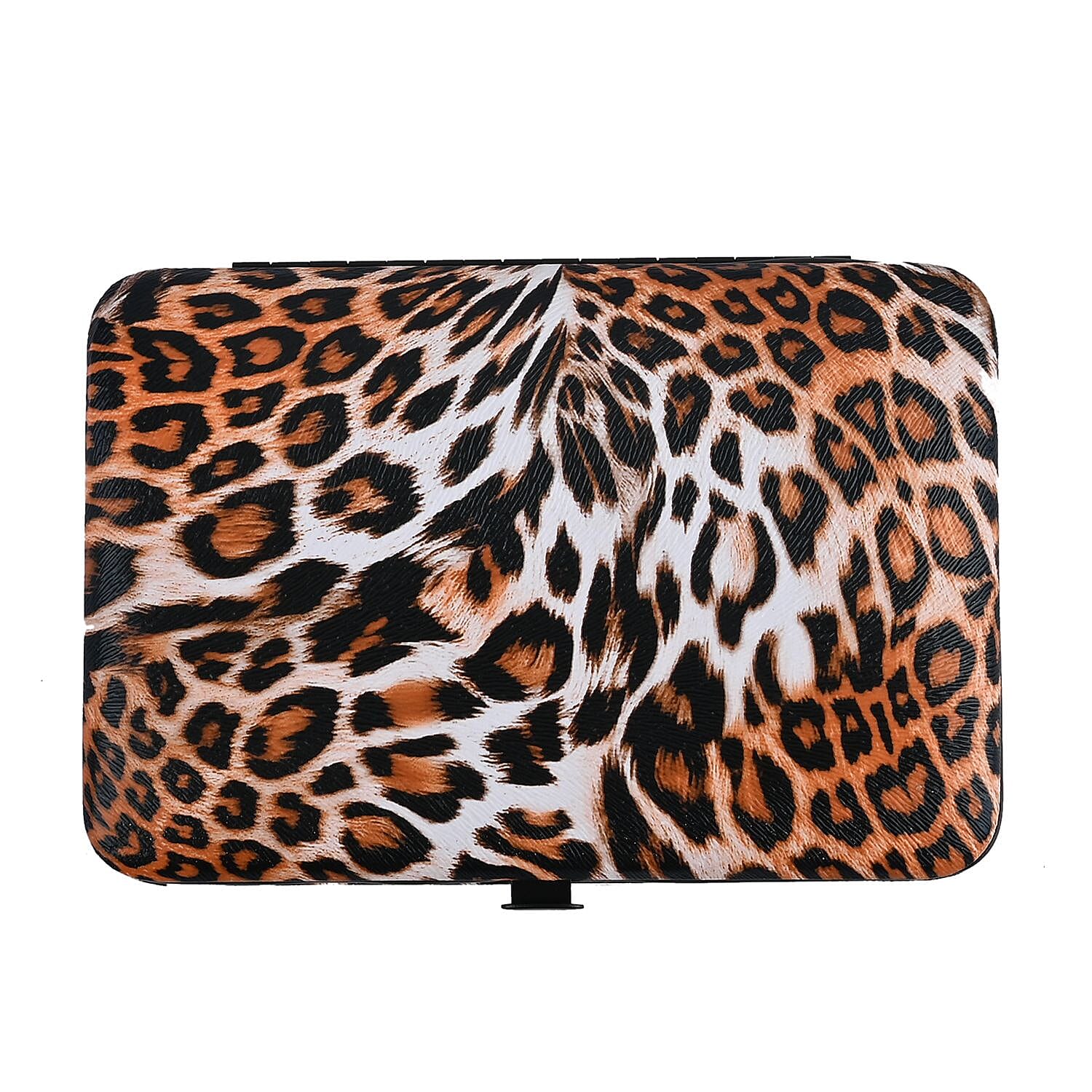 20 in 1 Professional Manicure Set (Includes Hand Care, Foot Care, Facial Care & Many More) - Black Leopard