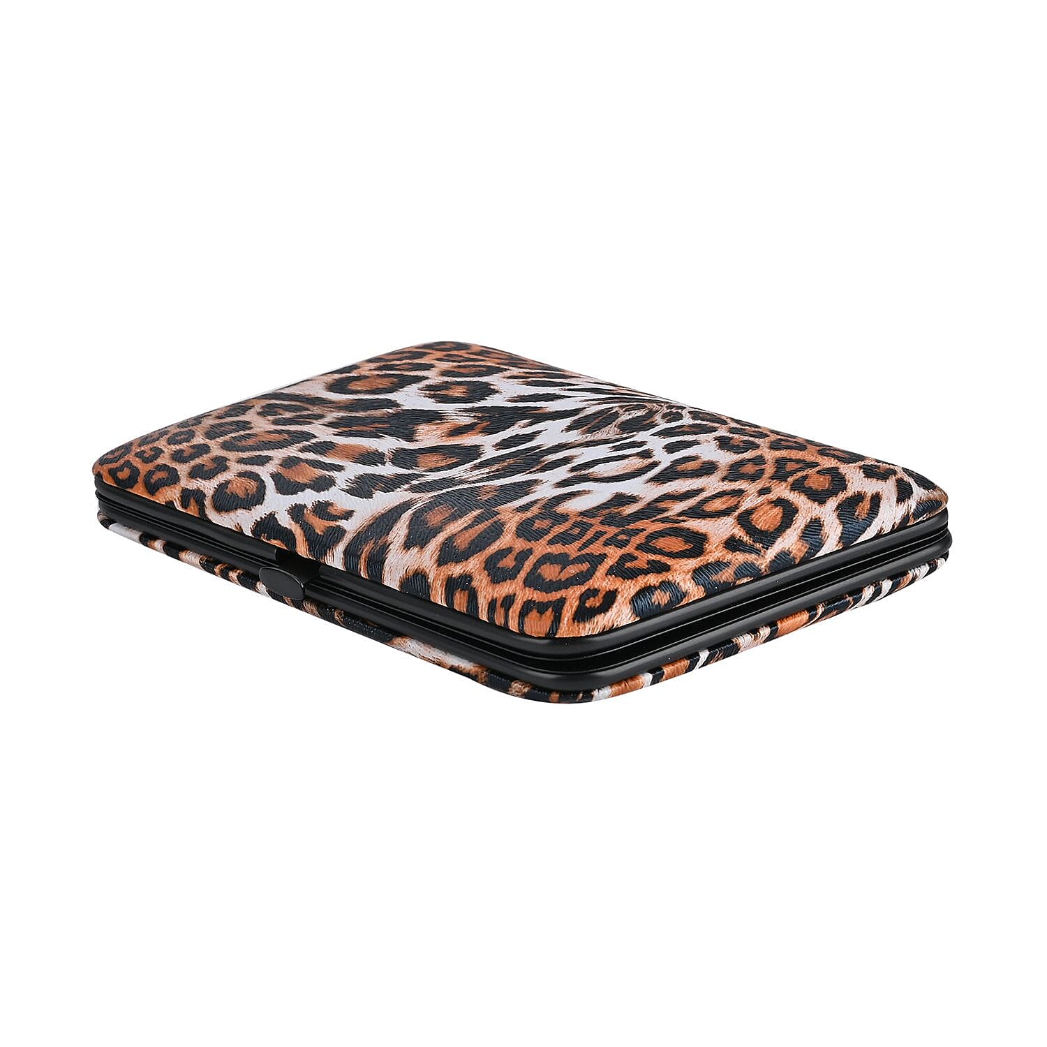 20 in 1 Professional Manicure Set (Includes Hand Care, Foot Care, Facial Care & Many More) - Black Leopard