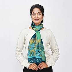 La Marey Silk Printed Scarf
