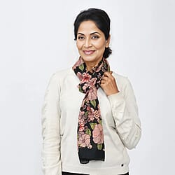 La Marey Silk Printed Scarf