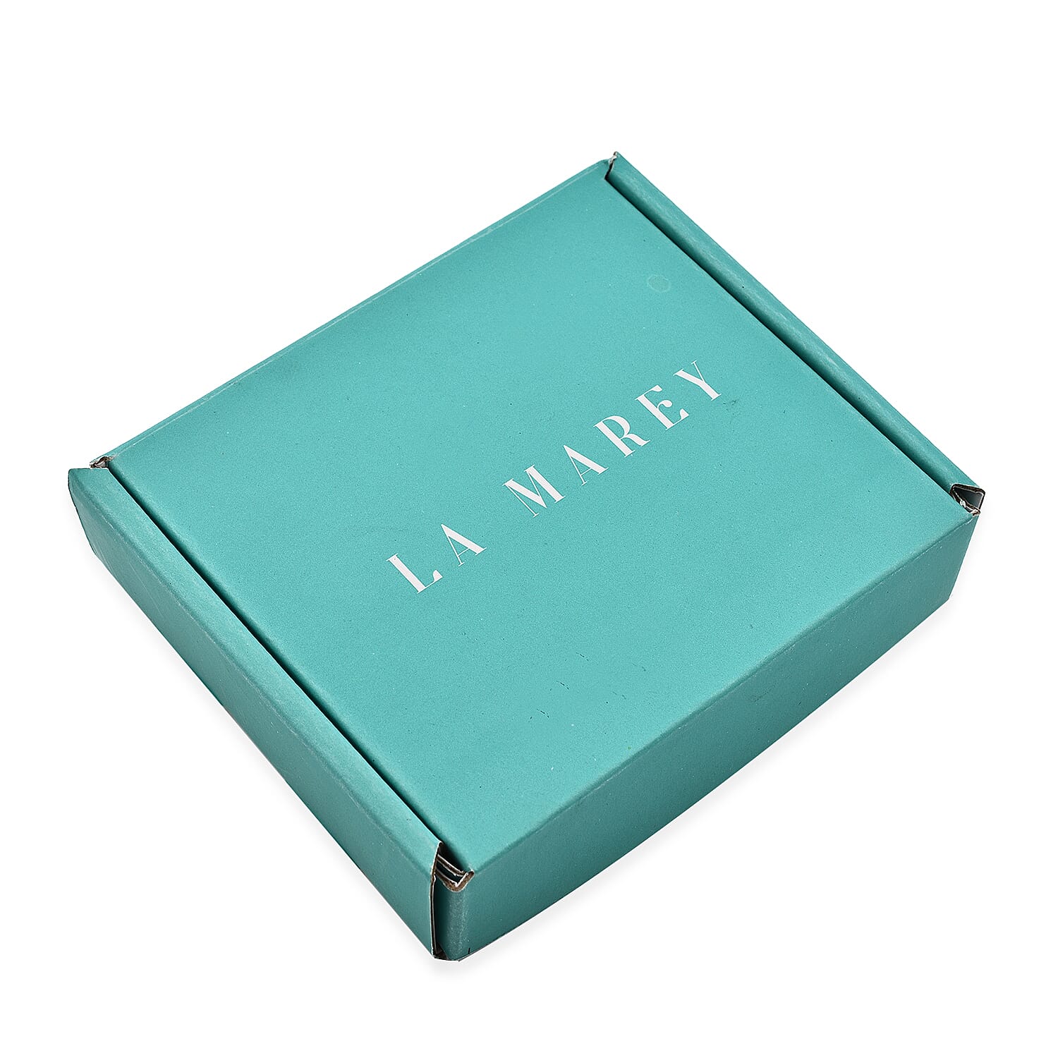 La Marey 100% Mulberry Silk Printed Scarf (Size 180x50 cm) -Turquoise