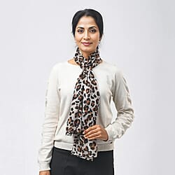 La Marey Silk Printed Scarf