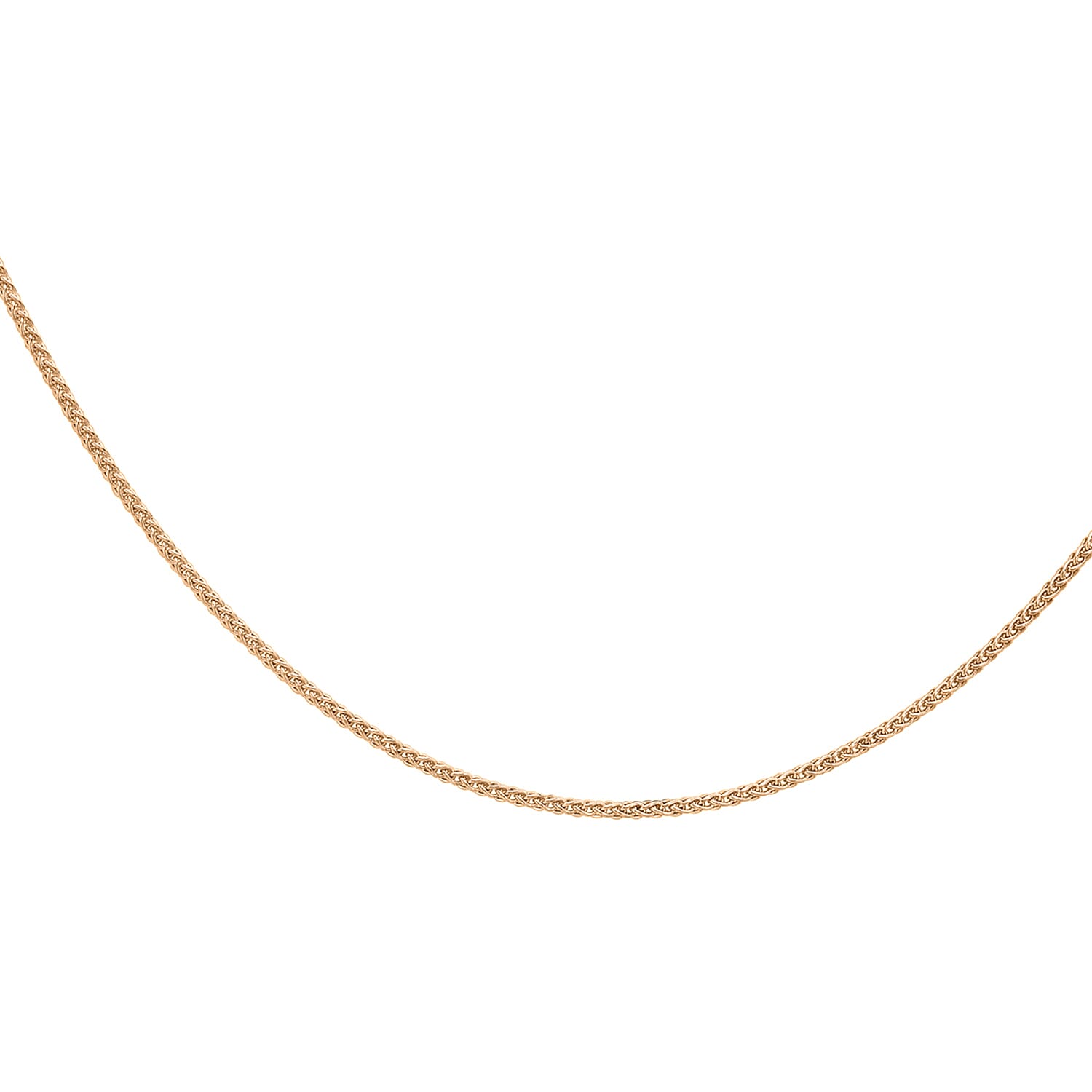 9K Rose Gold  Chain (Size - 16),  Gold Wt. 1.5 Gms