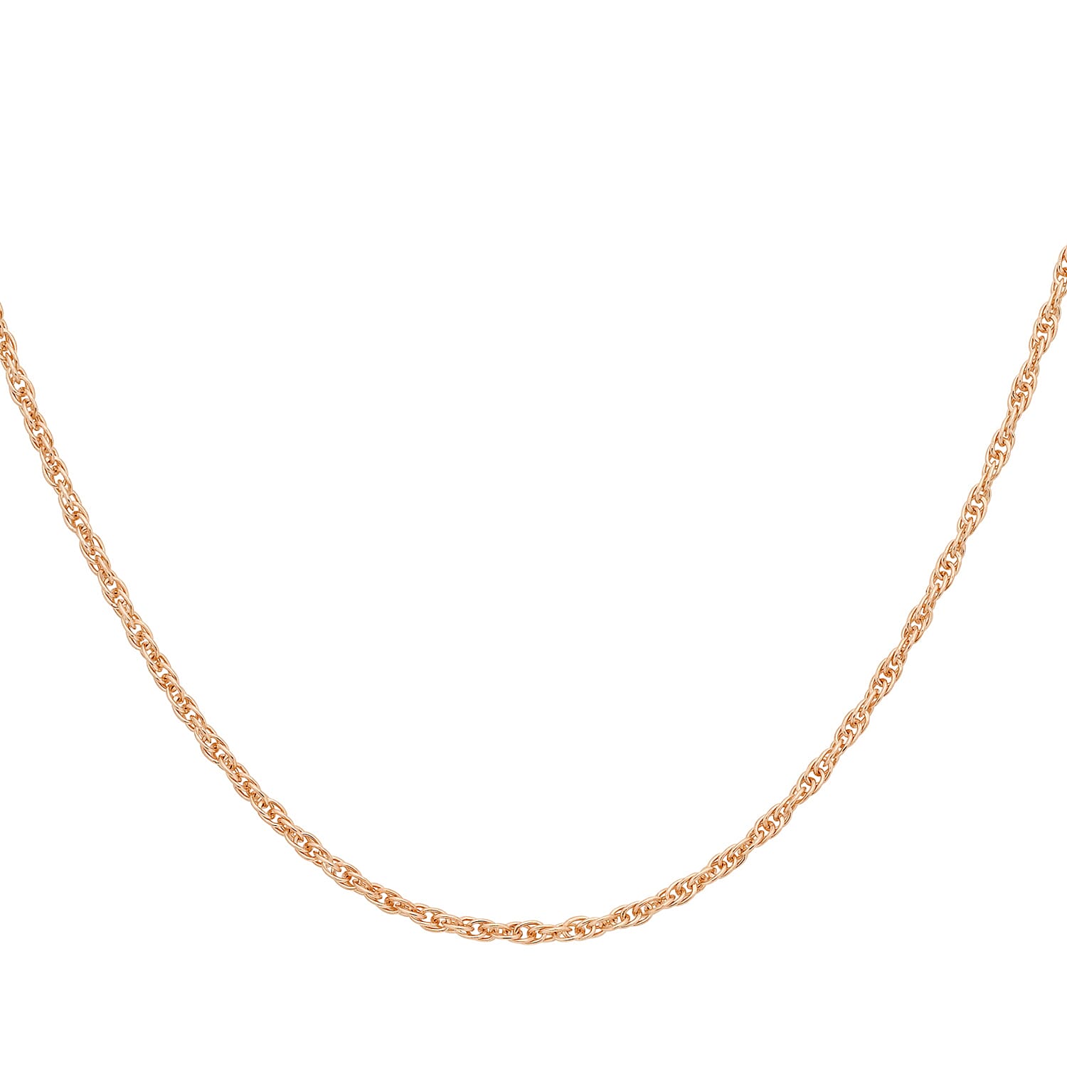 Rose gold rope chain 20 inch sales