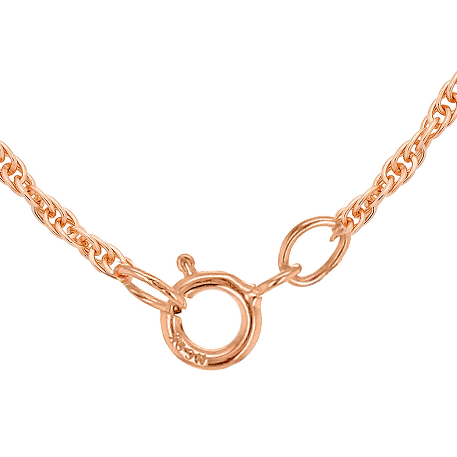 9K Rose Gold  Chain (Size - 20),  Gold Wt. 0.97 Gms