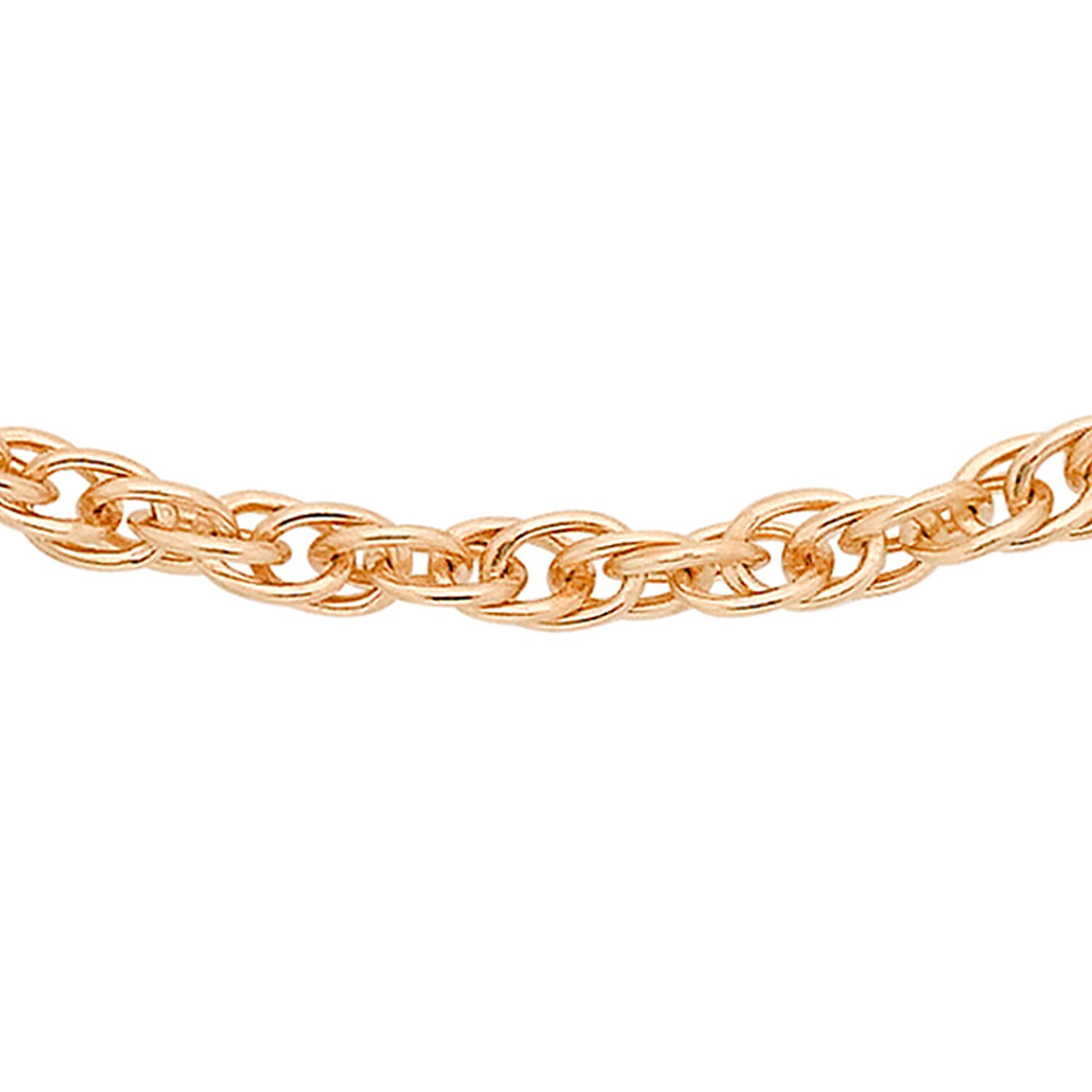 9K Rose Gold  Chain (Size - 18),  Gold Wt. 0.87 Gms