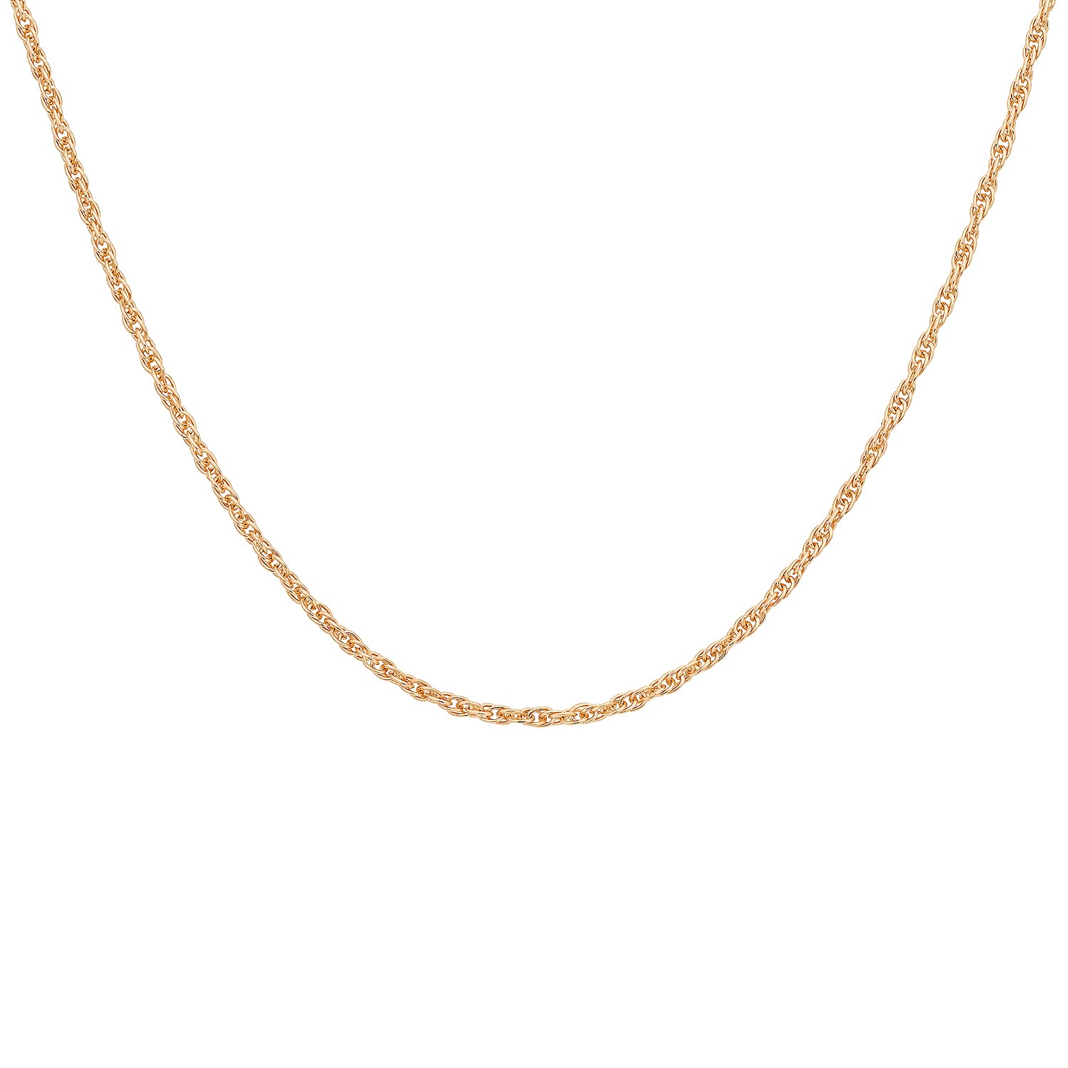 9K Rose Gold  Chain (Size - 18),  Gold Wt. 0.87 Gms