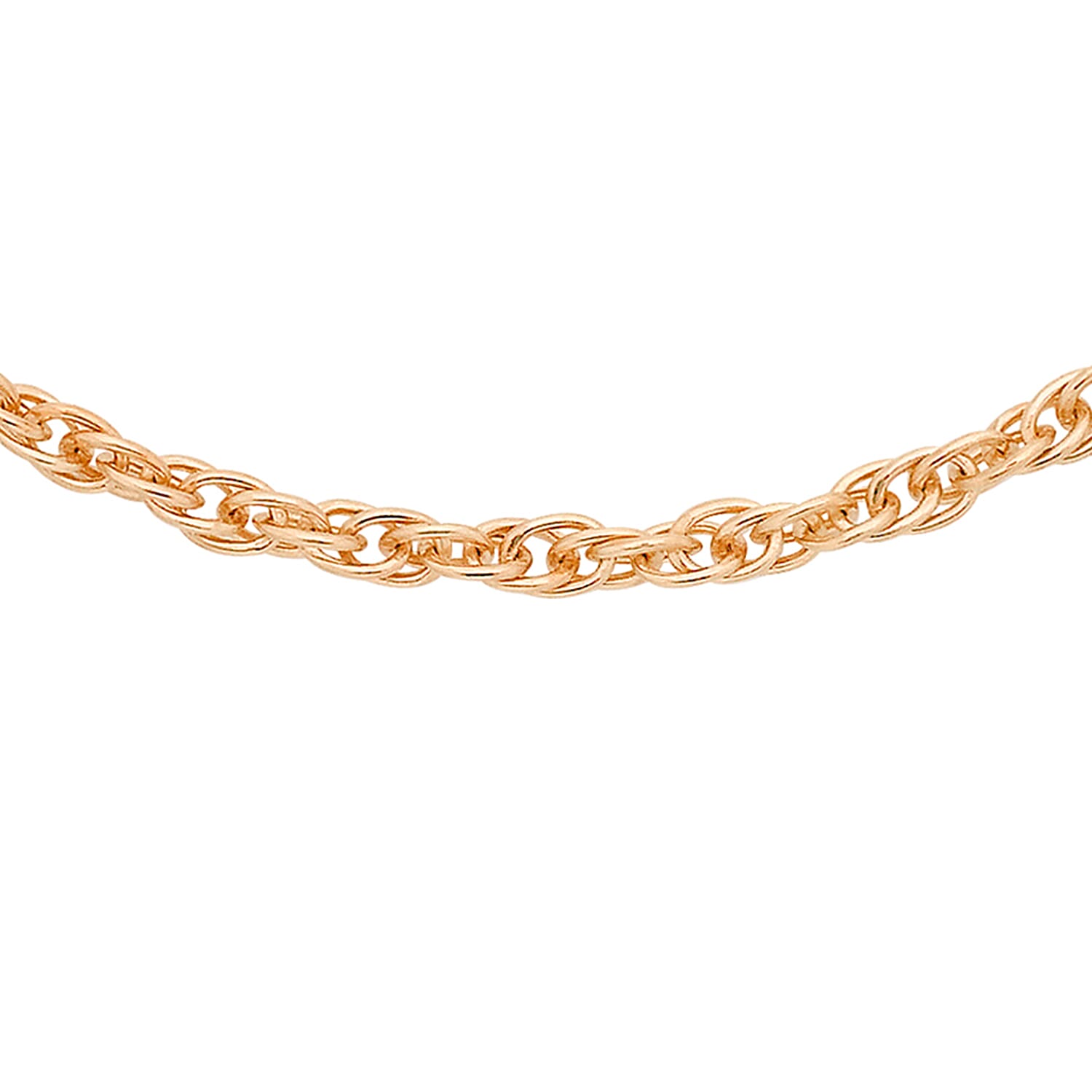 9K Rose Gold  Chain (Size - 18),  Gold Wt. 0.87 Gms
