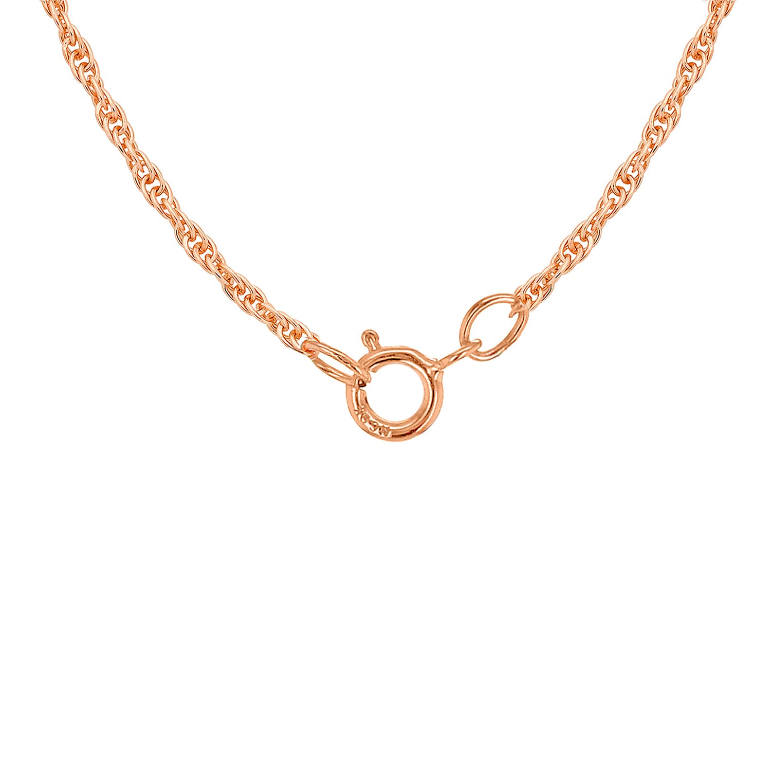 9K Rose Gold  Chain (Size - 18),  Gold Wt. 0.87 Gms