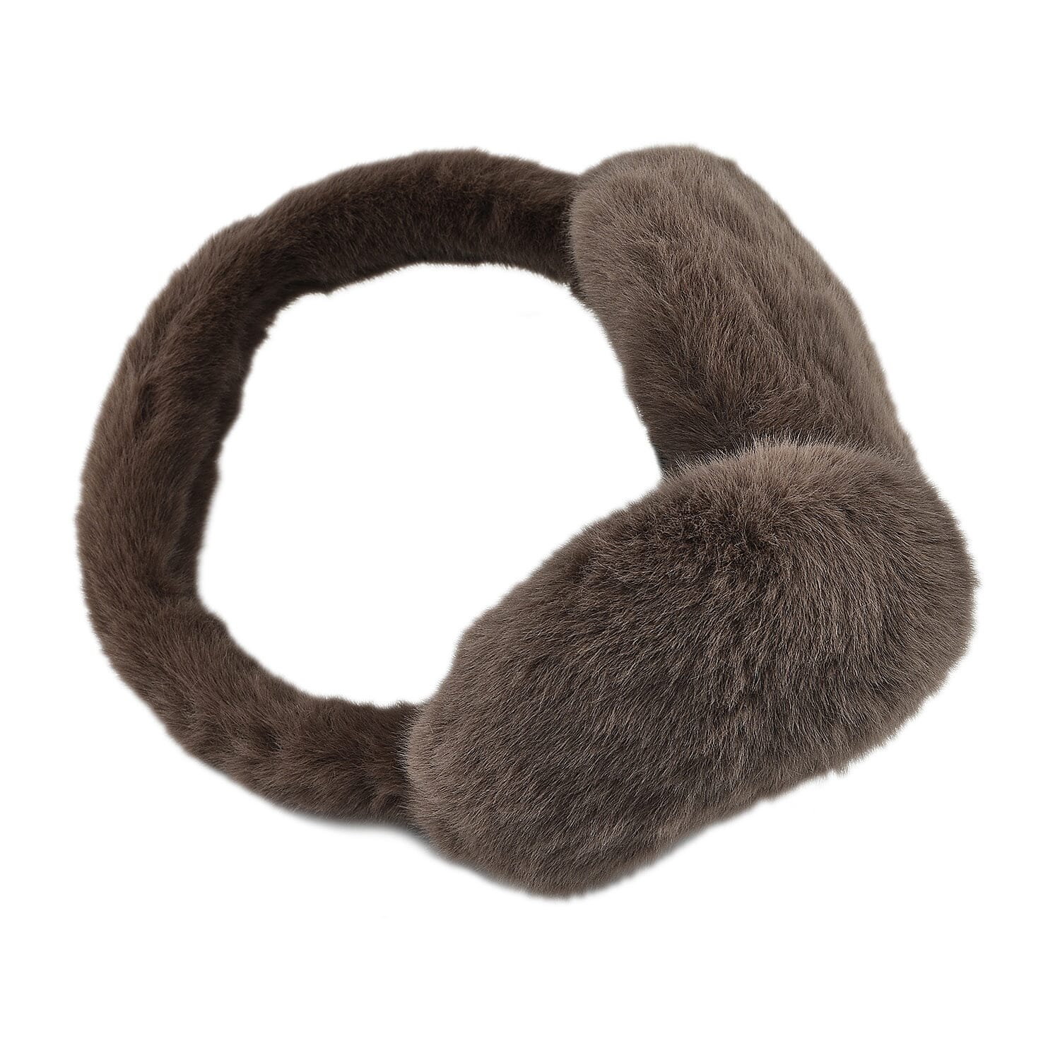 2 Piece Set - Faux Fur Earmuffs and Scarf - Tan