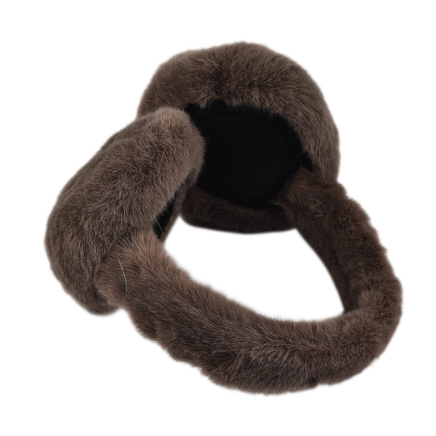 2 Piece Set - Faux Fur Earmuffs and Scarf - Tan