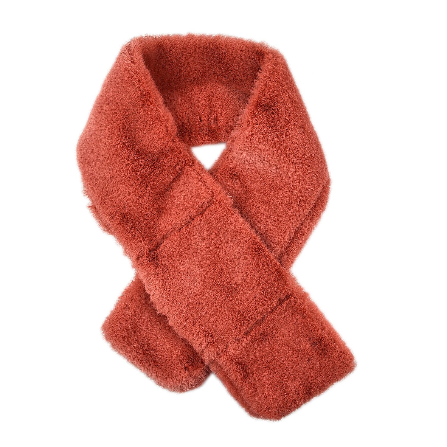 2 Piece Set - Faux Fur Earmuffs and Scarf - Pink