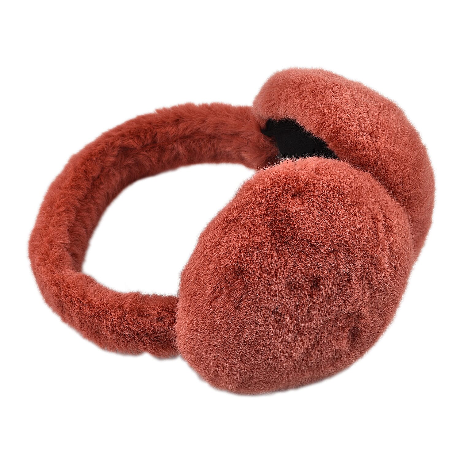 2 Piece Set - Faux Fur Earmuffs and Scarf - Pink