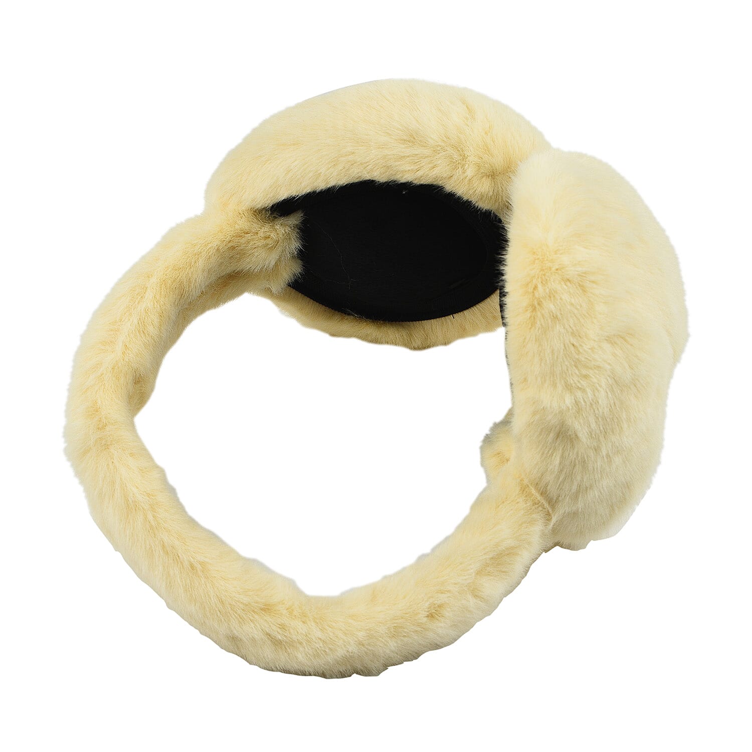 2 Piece Set - Faux Fur Earmuffs and Scarf - Beige