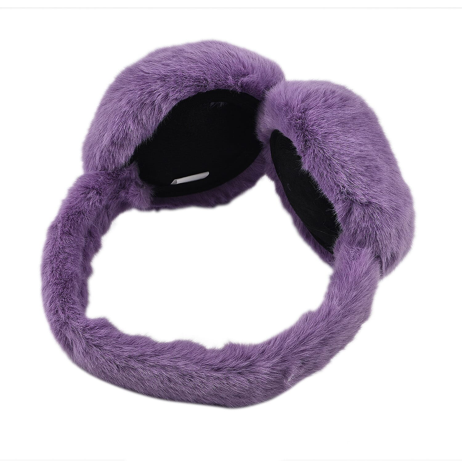 2 Piece Set - Faux Fur Earmuffs and Scarf - Purple