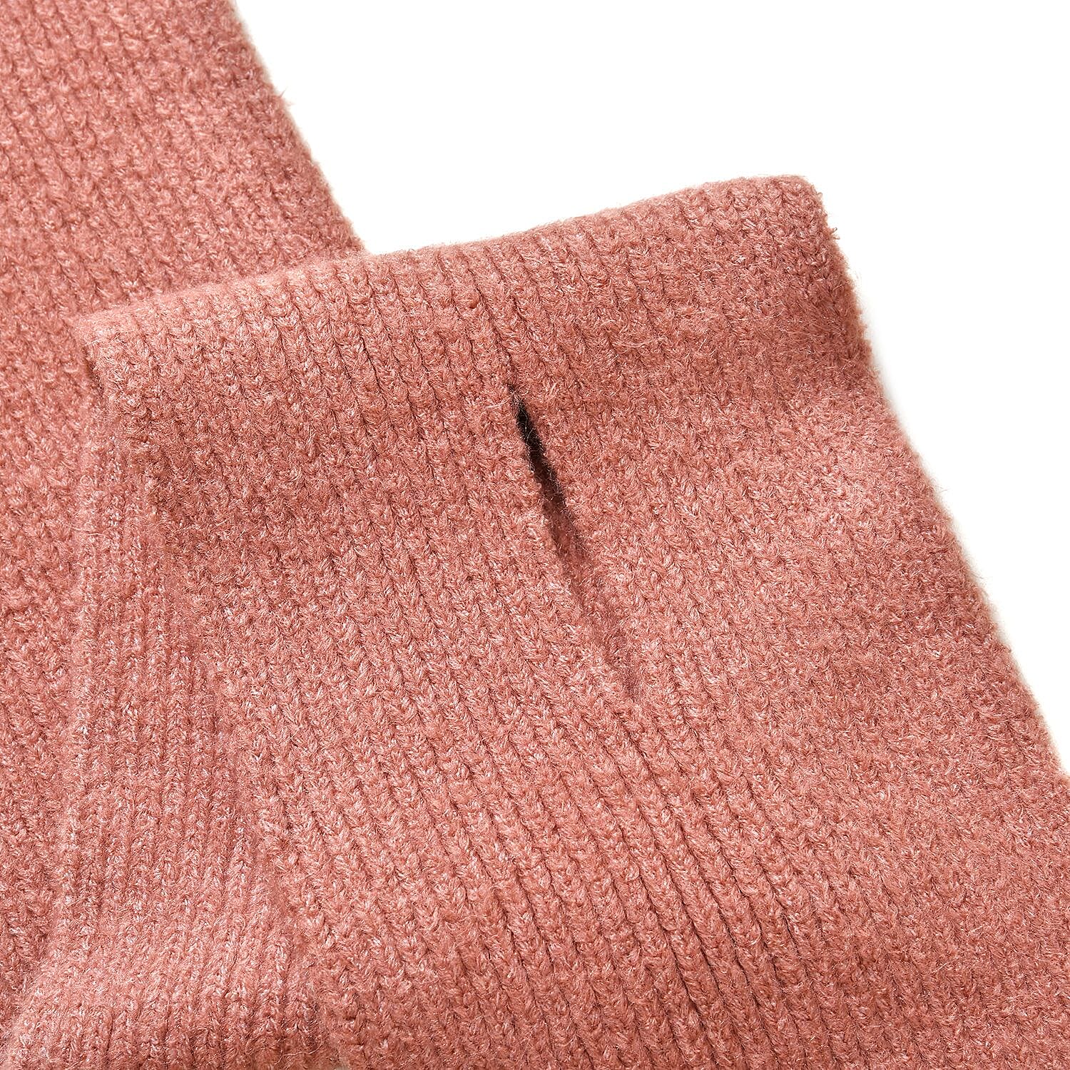 Winter Closeout Knitted Scarf- Peach