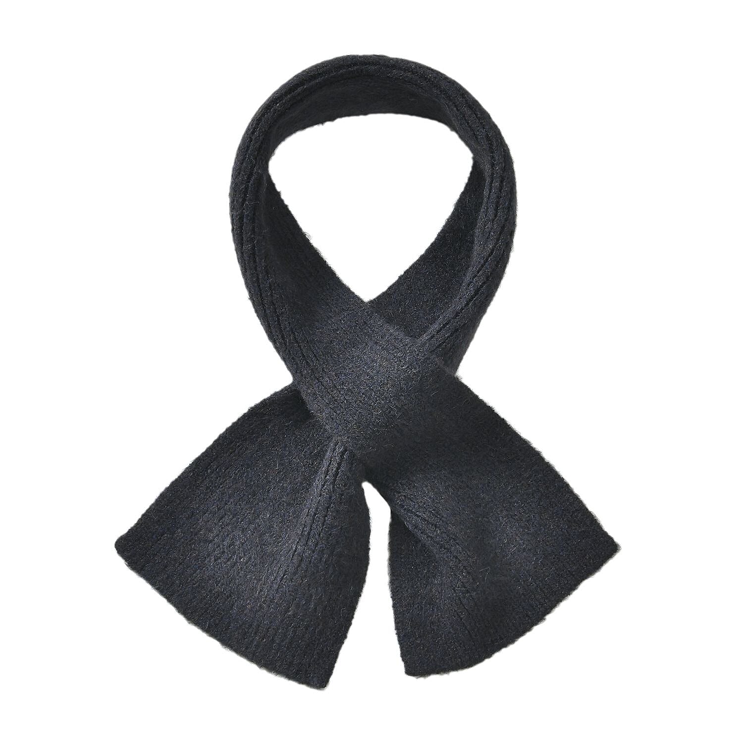 Winter Closeout Knitted Scarf- Ming Blue