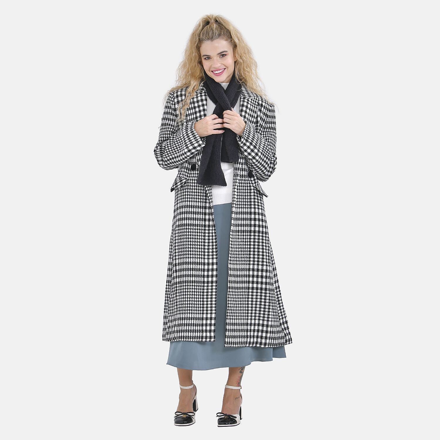 Winter Closeout Knitted Scarf- Ming Blue