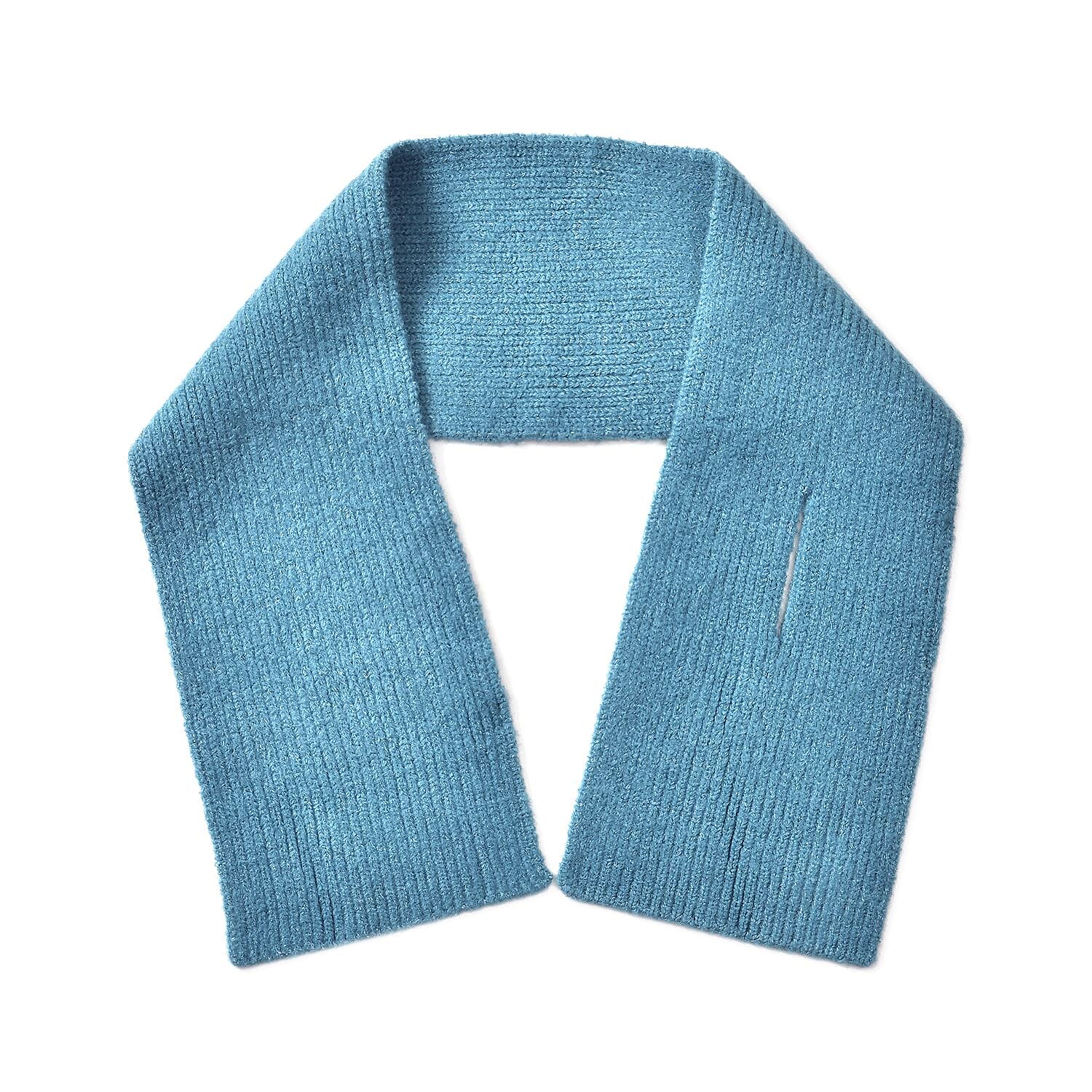 Winter Closeout Knitted Scarf - Teal