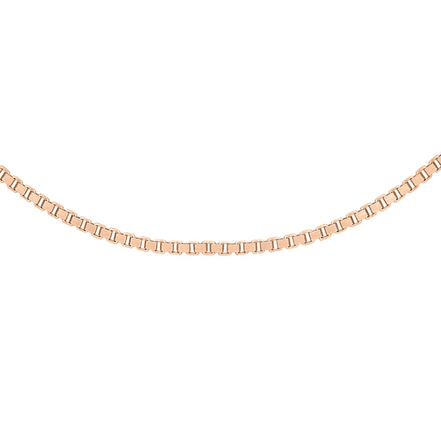 9K Rose Gold  Chain (Size - 18),  Gold Wt. 0.87 Gms