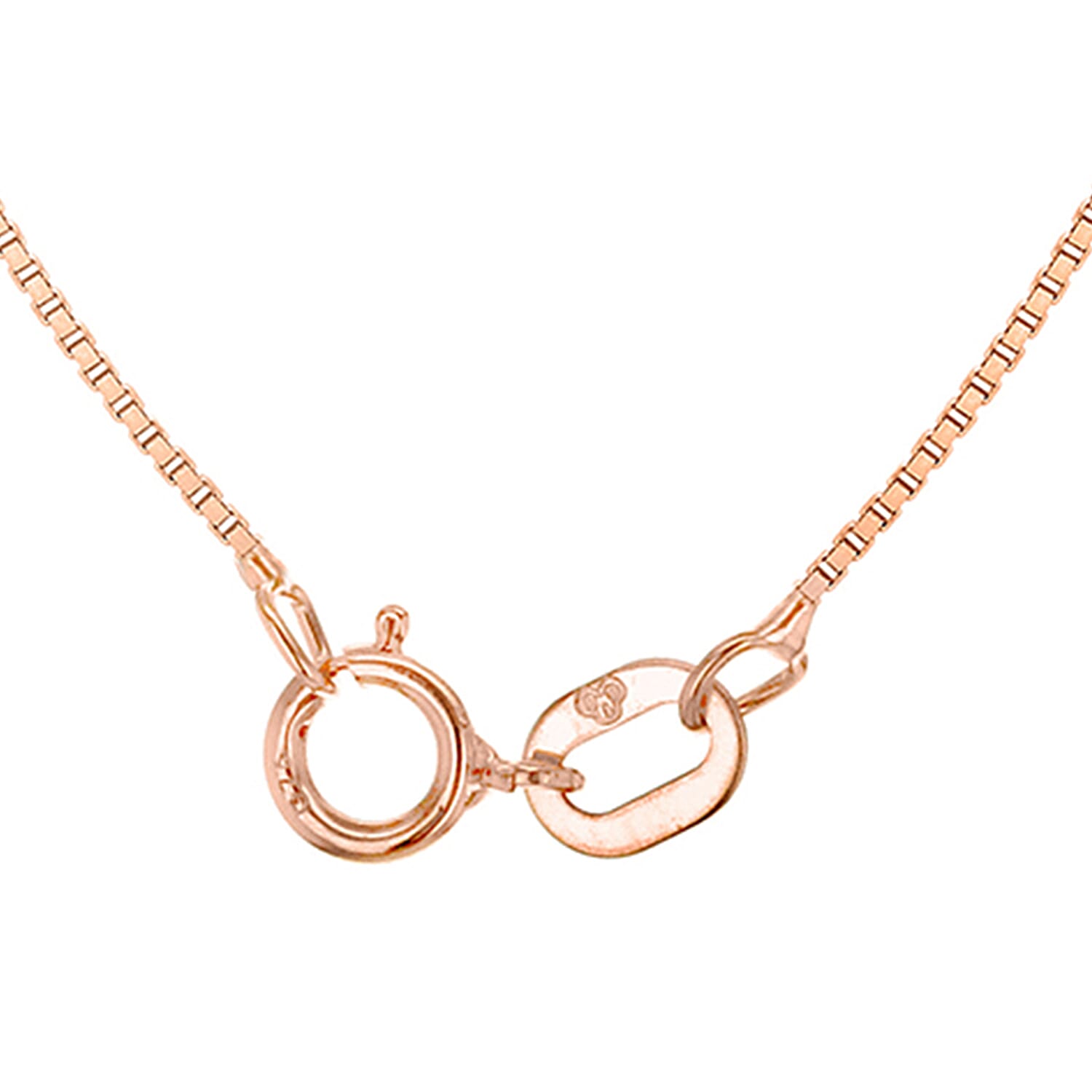 9K Rose Gold  Chain (Size - 18),  Gold Wt. 0.87 Gms