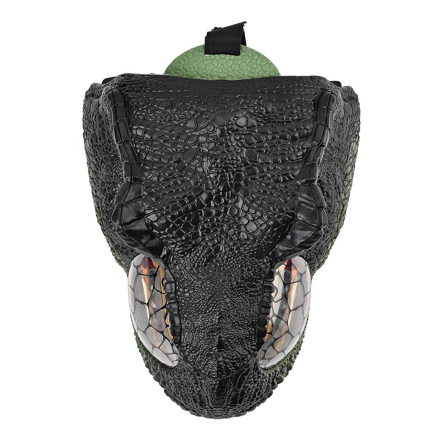 Sound & Eye Lights Electric Dinosaur Mask (Size 56x31x13cm) (3 Button Batteries Not Inc.) - Green