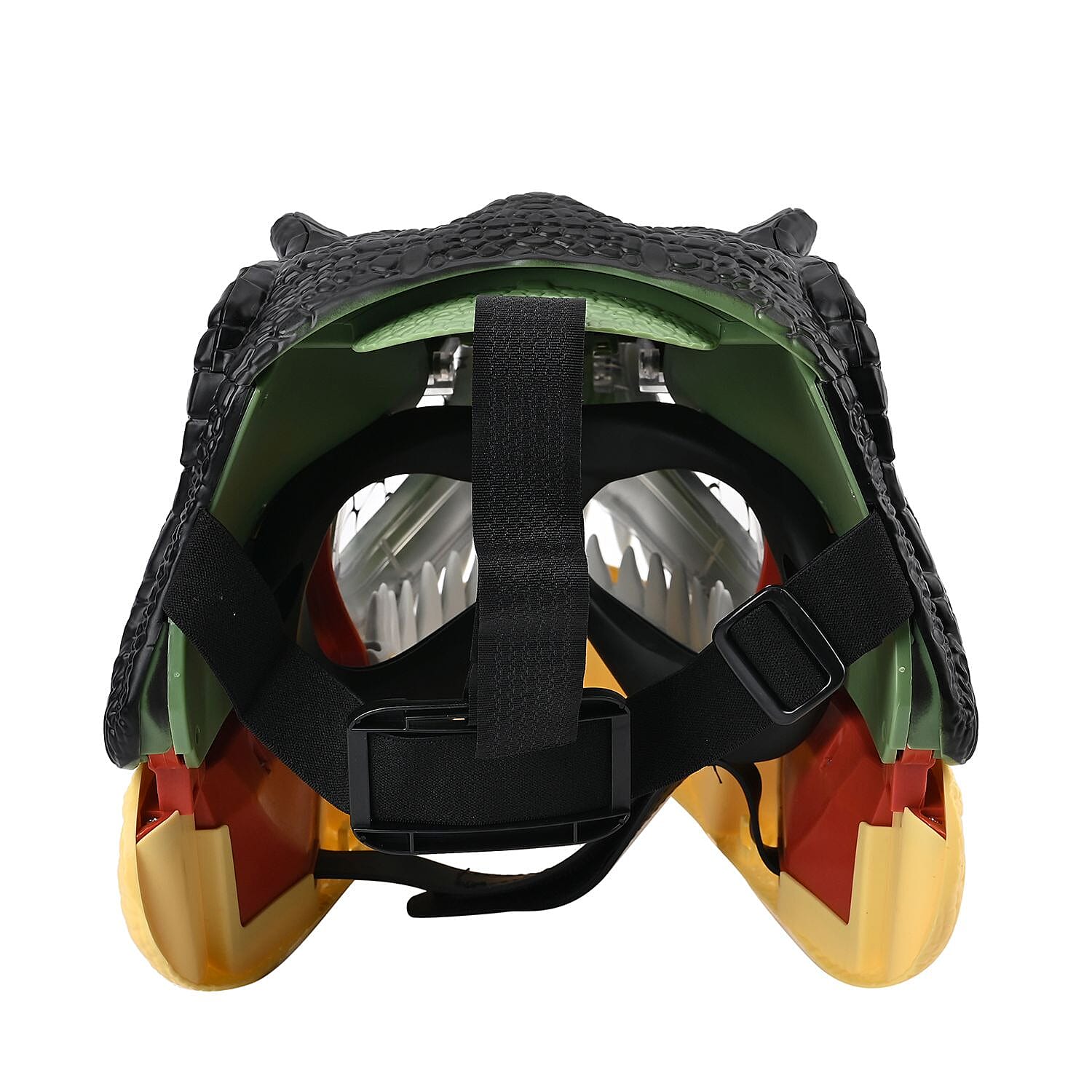 Sound & Eye Lights Electric Dinosaur Mask (Size 56x31x13cm) (3 Button Batteries Not Inc.) - Green